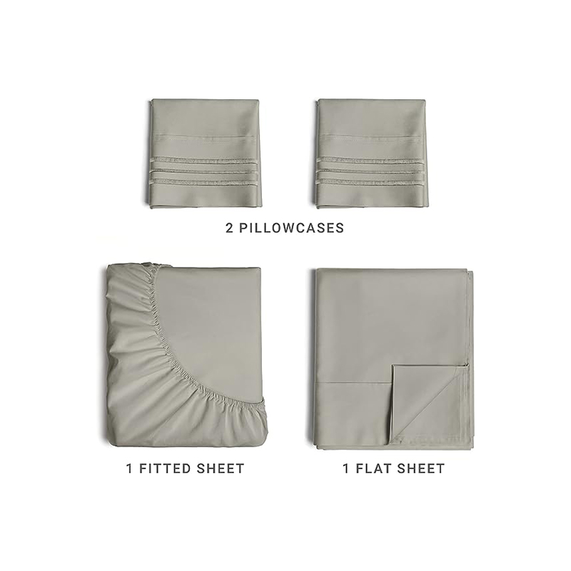 D00001 mikrofiber 4PCS lakan set